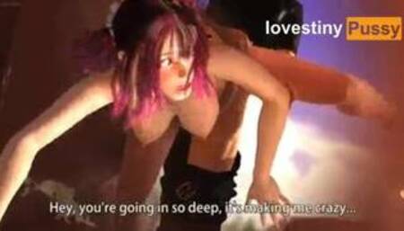 Animated 3D Rina Stuck In The Wall JAV Uncensored