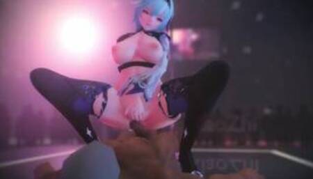0152 -【R-18 MMD】Shantianxiaozhi - Genshin Impact Eula's 之夜
