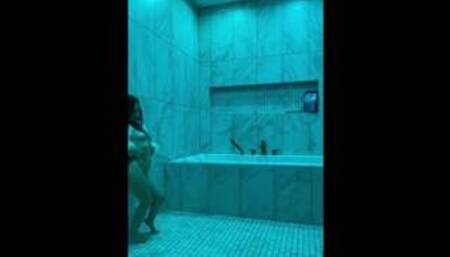 CUM WATCH TINY TEXIE TAKE A SHOWER AND GET DRIPPING WET