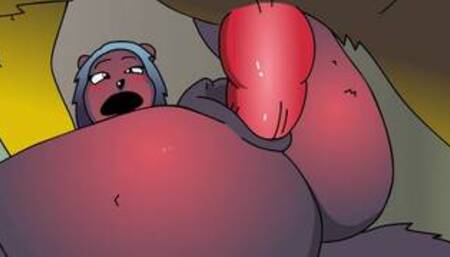 FAT FURRY COCK OPENS LITTLE FURRYPUSSY! Cartoon