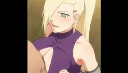Ino haciendo paja cubana boobjob naruto