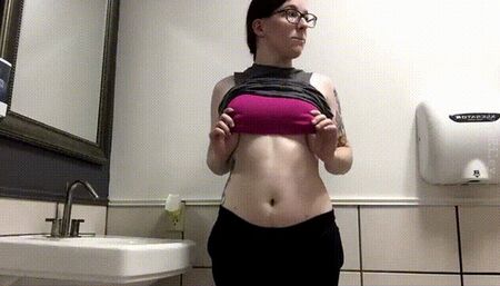Gym Bathroom Quickie Show