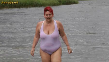 Annadevot - the new transparent swimsuit