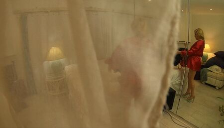 You're caught peeping by your stepmom but she lets you inside her (POV)