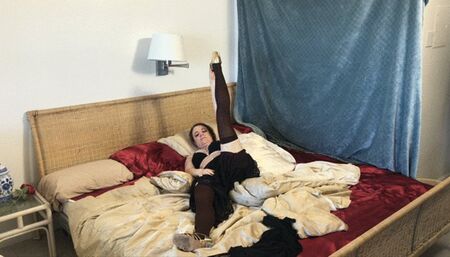 Stepmom gives stepson a handjob after husband passes away