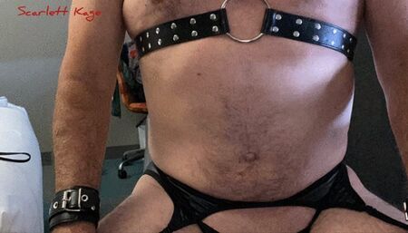 Scarlet Kage finds CBT whore and pain slut to take out her sadism on! sissy, chastity, humiliation, spanking, flogging, crop, whip MOV