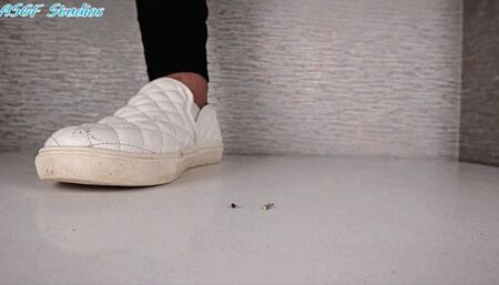 Small girls playful indian sneakers STOMP and TRAMPLE tinys! - MOV