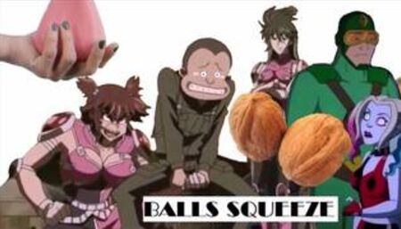 FUNNY CARTOON balls squeeze BALLBUSTING Hentai hot female toons squeezing testicles anime nutshots