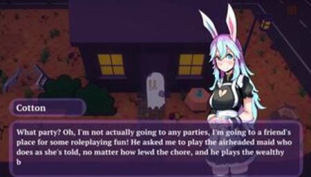 [Gameplay] Sex Or Treat [Halloween Hentai game PornPlay ] Ep.1 the bunny maid put ...