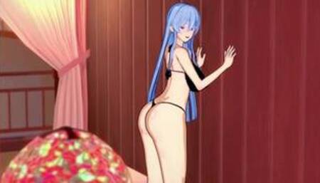 Esdeath at sexy stage (3D Ecchi) (Akame ga Kiru)