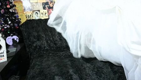 Custom Wedding Dress and Satin Panty Fetish