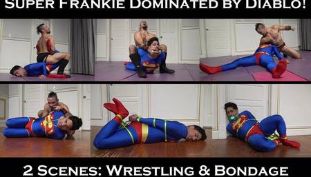 Superman Frankie Dominated by Diablo! FULL: 2 Scenes: Wrestling and Bondage