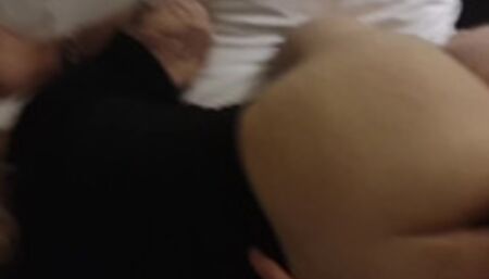 Blonde bartender cheats on husband