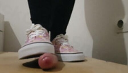 Cock Crush Cum with Vans Peach