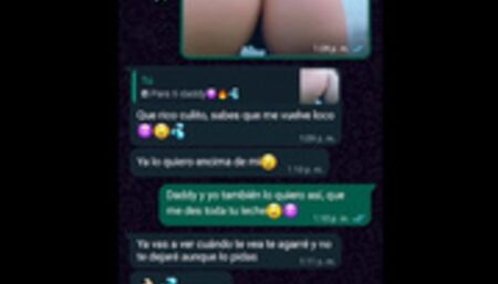 Conversación de WhatsApp con mi sugar daddy, terminamos follando duro en su casa????????????????