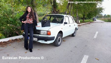 68 - Katya Skoda driving in boots