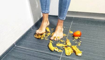 My Marathon Video (crushes fruit with his feet)