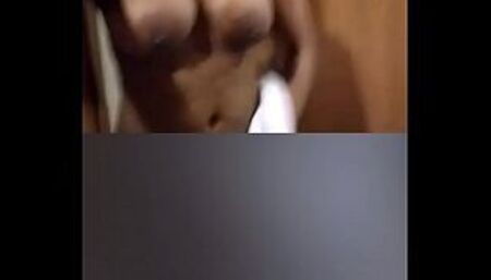 Delicious busty girl shows her whole body in Periscope