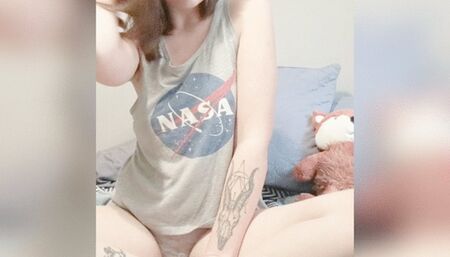 Playing with her pussy