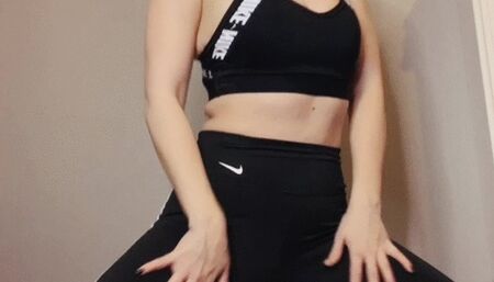 Gym Tights Strip Tease