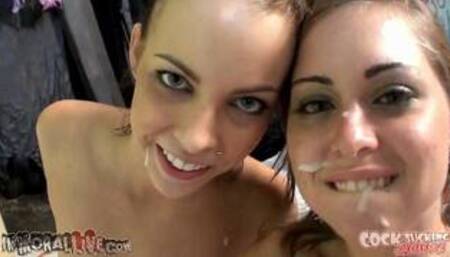 RILEY REID & Krystal Banks DOUBLE FACIAL in her FIRST ORGY – Part 2 of 2