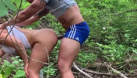 Crazy and hardcore fuck at the end of the trail