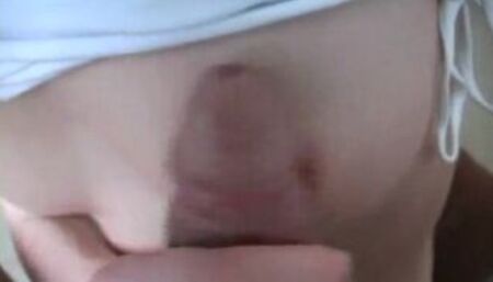 Naudia teases and sucks hard dick