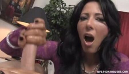 Sweet Milf Strokes Drivers Hard Cock POV