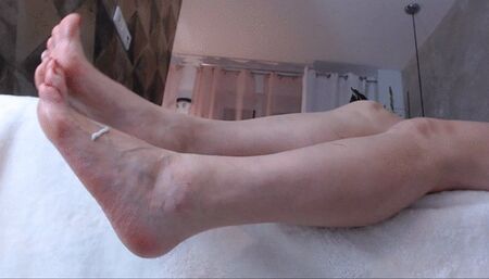 Legs and Feet with Body Lotion