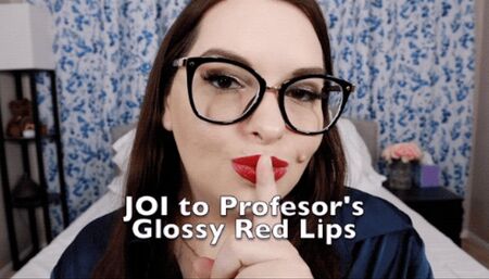 JOI to Professor's Glossy Red Lips - 720 MP4