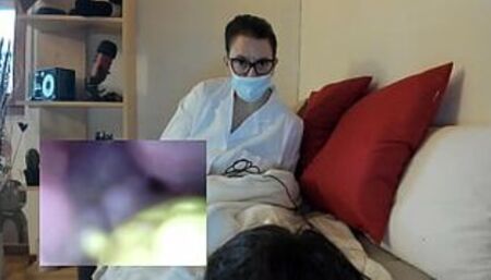 Doctor Nicoletta gyno visits her friend and shrinks you inside her big pussy