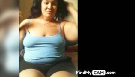 Latina BBW with toys