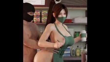 Mai coffee shop doggy