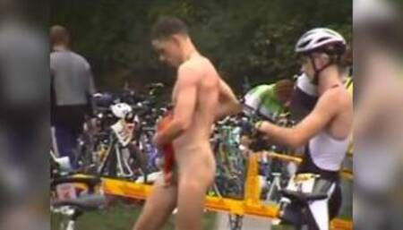 IRONMAN CHANGING HIDDEN CAM TRIATHLETES - video 3