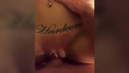 very pretty blonde reaches an incredible orgasm