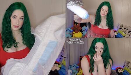 Babysitter Visit with 2 Diaper Changes