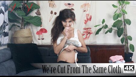 We're Cut From The Same Cloth (SD, mobile version) - Fetish Clothing Wardrobe Show with Big Natural Boobs!