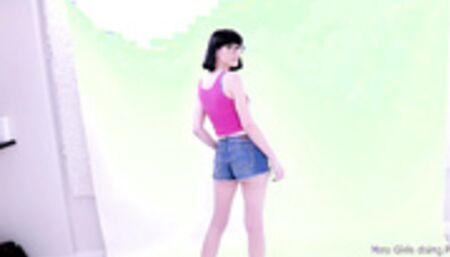 Hot babe gets huge cock in creamy pussy