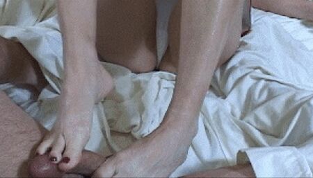 Pretty toenails fingernails and cum-SD WMV