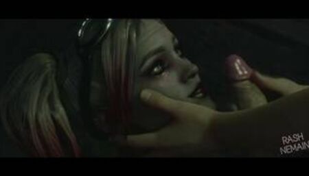 Harley Quinn - Titjob Facial cumshot 3d Hentai - by RashNemain