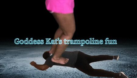 Goddess Kat’s trampoline fun