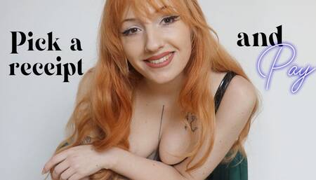 Pick a receipt and pay