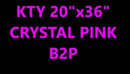 KTY 20"x36" crystal clear blow to pop