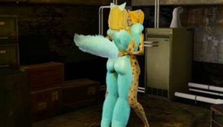 Furry Futa Fox X Cheetah