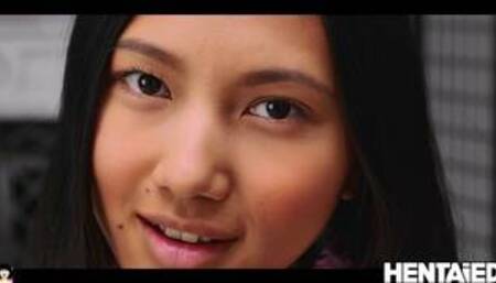 HENTAIED - Beautiful Asian Teen Extreme Masturbation by May Thai