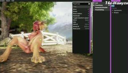 Yiffalicious 2 Alpha Build (FurryVNE) - Creation And Posing Test