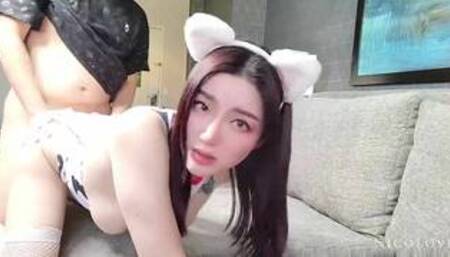 亚洲女孩_全网首发【黑发猫耳伪绫波丽