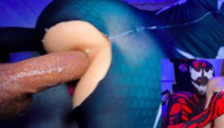 PERFECT BODY FIT TEEN gets fucked REAL HARD in her ass pussy and mouth and finally creampied