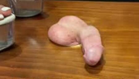 Ballstomping with clear heels goddess XoieKaidence and Beau Beckett day 2, 25 days ballbusting