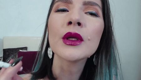 Smoking - blowing smoke right into your face